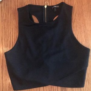 Black Express Crop Top